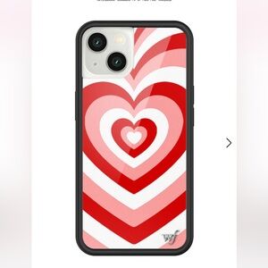 Wildflower latte love red phone case